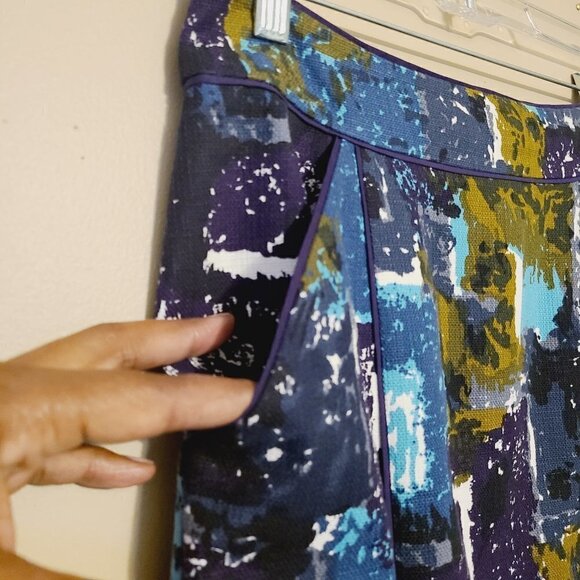 Anthropologie | Tabitha Liquid Acres Simons Pencil Skirt (Size 6) - Picture 5 of 13